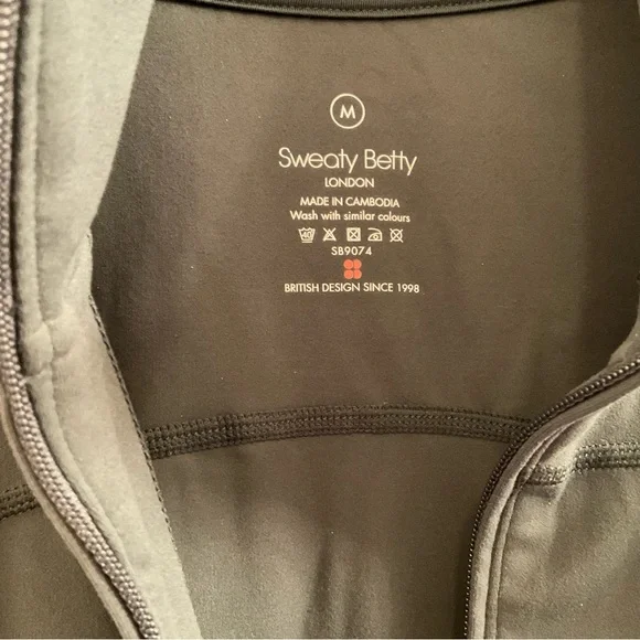 Sweaty Betty Super Soft Zip Up Bomber - NWT - Medium - Trek Green - Picture 8 of 13